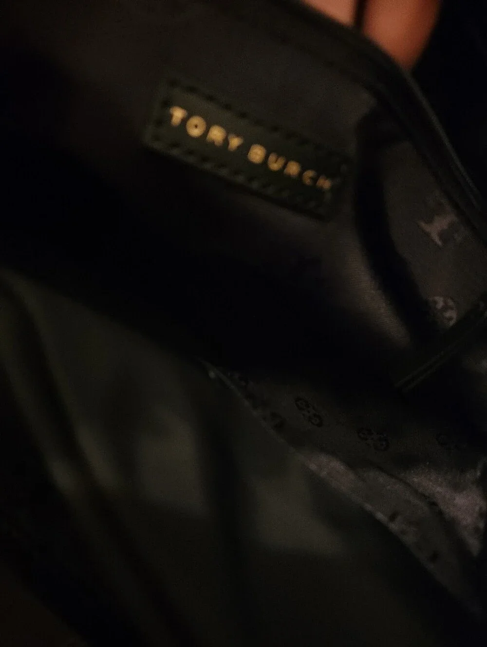 Tory Burch Ella Black Logo Nylon Tote